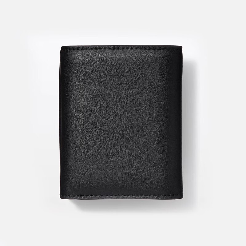 MUJI uses plant-based fabrics tri-fold wallet EHA10A3S black NONE