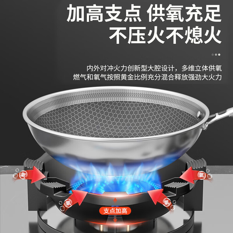 PURPAVWINNER gas stove bracket, non-slip pot rack, five-claw windproof natural gas stove, round universal stove stand, fire cover, happy flower style + milk pot holder
