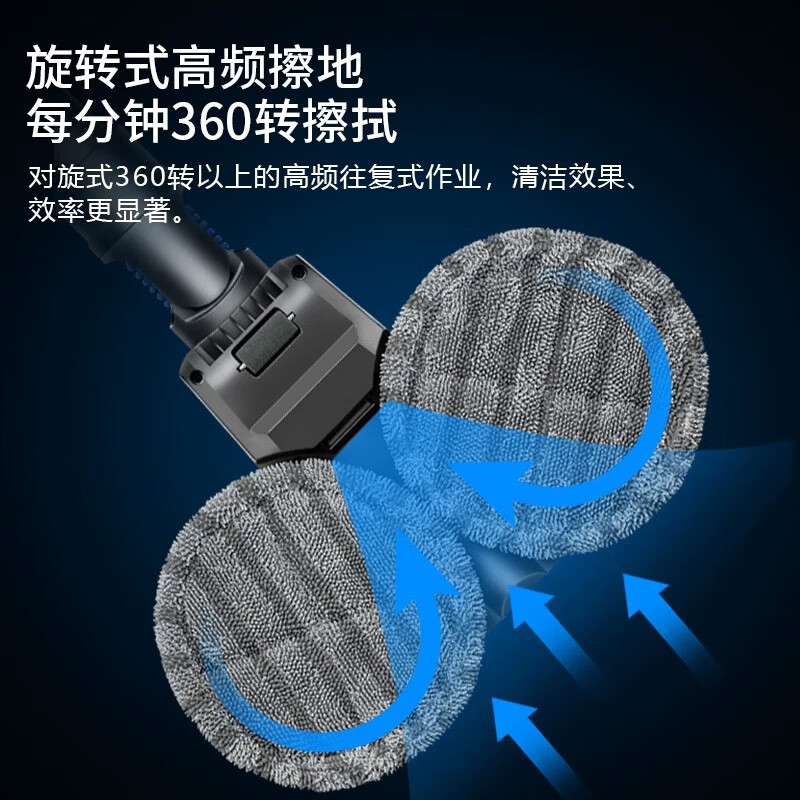 Suitable for Dyson vacuum cleaner V6V7V8V10V11 electric mop head wet mop floor cleaning suction head suction mop integrated V7/V8/V10/V11 gray extension rod