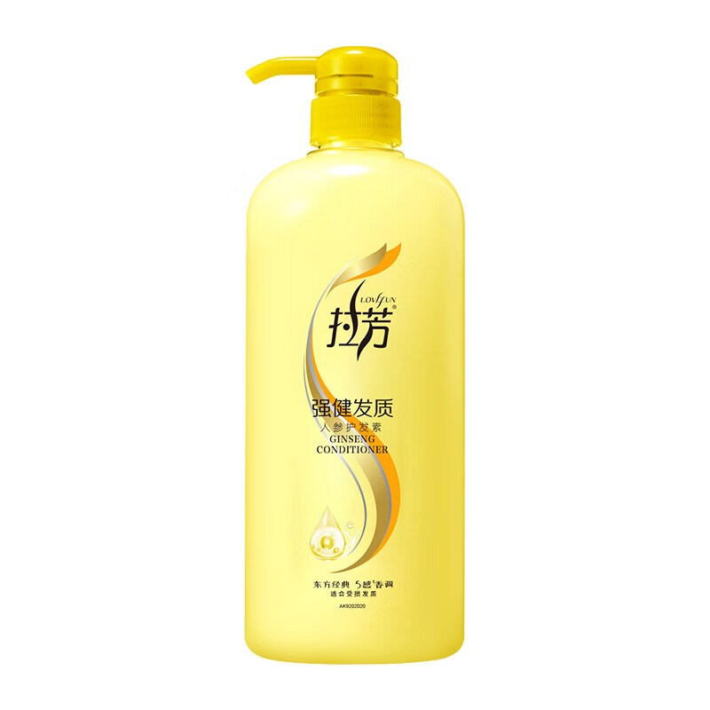 Lafang strong hair ginseng conditioner 1L repairs damaged split ends, strengthens hair, smoothes and improves frizz conditioner