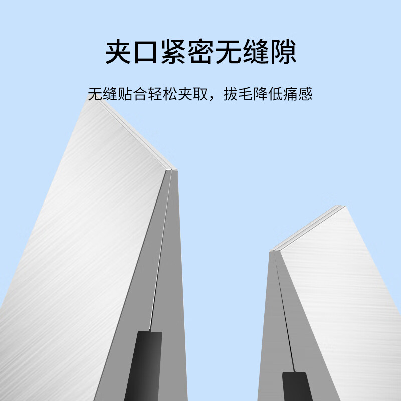 Beauty Skin High Precision Stainless Steel Eyebrow Clip Hair Plucking Tweezers (Slanted Mouth + Flat Mouth) Eyebrow Trimming and Beard Plucking Clip Hair Plucking Pliers MF8345