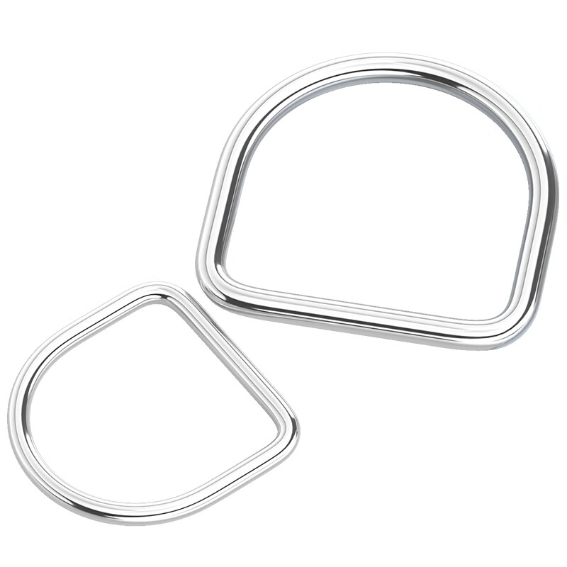 Fengji 304 stainless steel D-ring D-shaped buckle semi-circular ring Bag and hat DIY accessories Seamless steel ring Strap rings 4*25*22 2 pcs