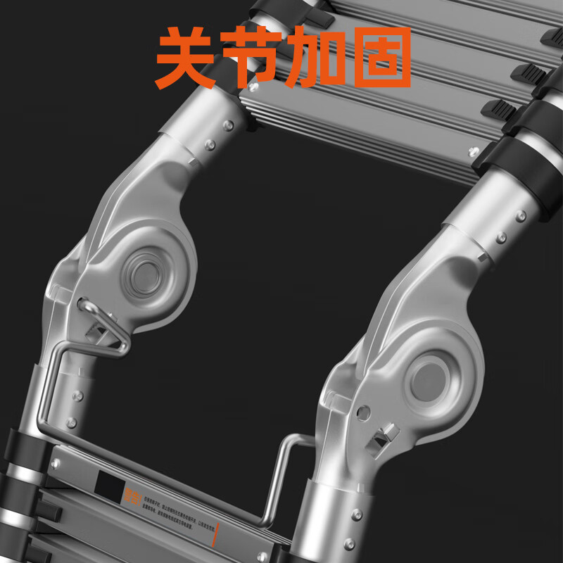 Jiang Ruibao herringbone ladder telescopic ladder thickened multi-functional aluminum alloy engineering folding staircase industrial grade ladder herringbone 3.5 meters