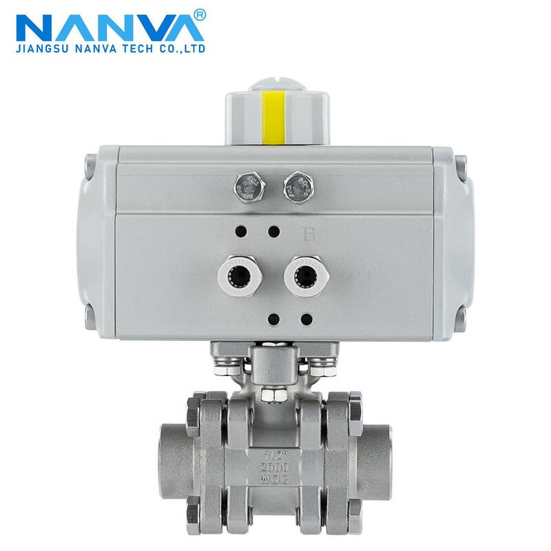 NANVA pneumatic stainless steel medium pressure internal thread ball valve 2000WOG PN63 Q611F-63P DN25-304