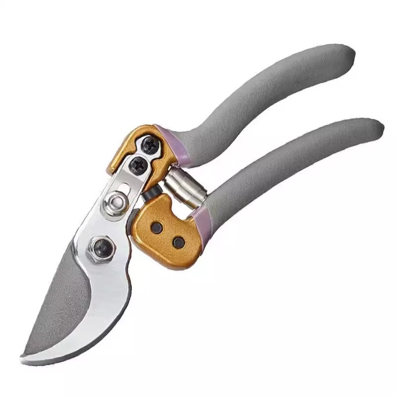 Wennaji German Seiko sk5 strong branch special scissors, labor-saving pruning shears, thick branch flower home gardening wh gray M015 - labor-saving mantis pruning shears