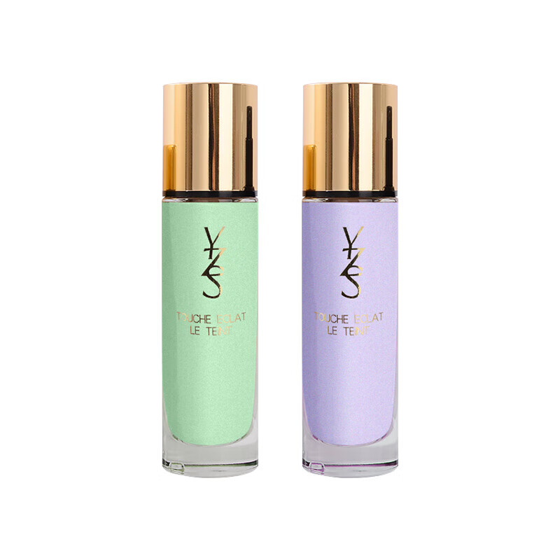 YZS Flawless Isolation Cream, light and thin invisible pore filter, repairs the face, clears the skin, controls oil, long-lasting makeup, modifies the complexion and temperament for women. Bright Color Flawless Isolation Cream (Soft Skin Green) 1 box