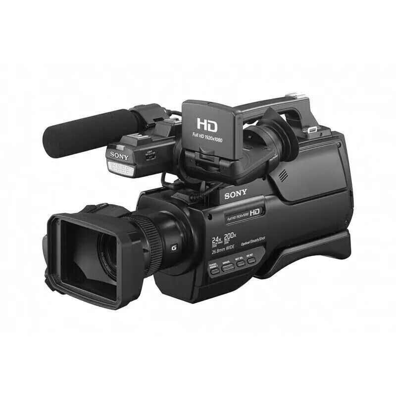Sony (SONY) HXR-MC2500 shoulder-mounted 4K full HD camcorder, wedding video interview camera, wedding crew filming, professional film shooting, travel shooting scenery, HXR-MC2500 store warranty for five years, package three (64G memory card + original spare battery + tripod)