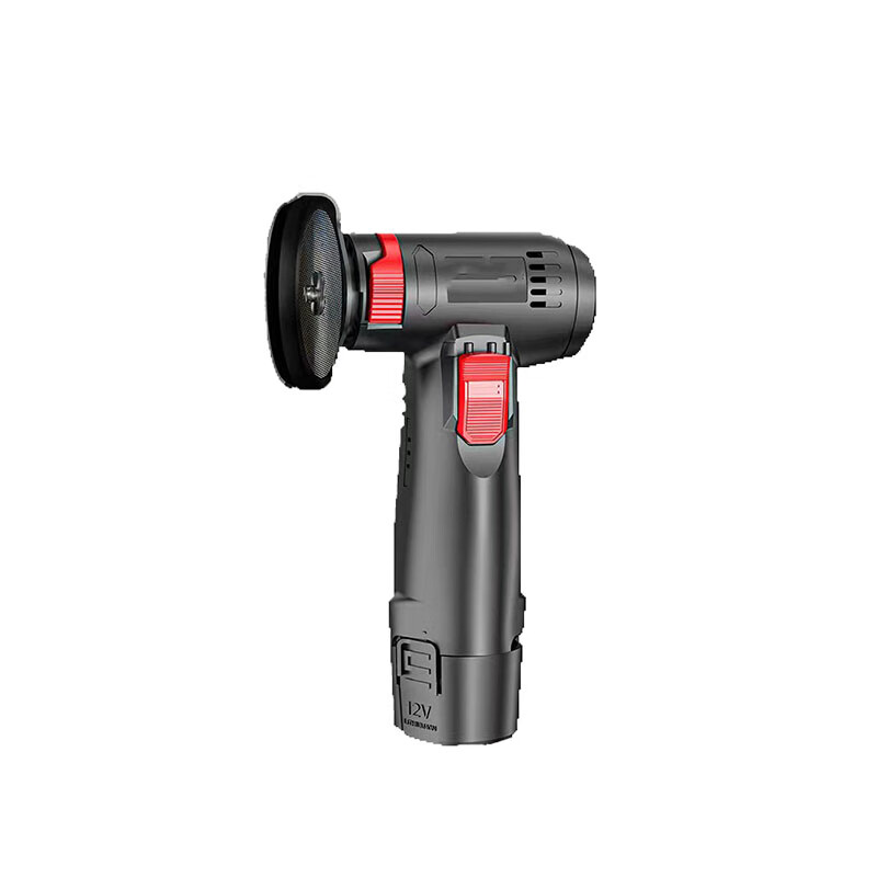 Tanbeiman mini angle grinder, small cutting machine, household lithium-ion cutting machine, beautiful seam skirting board, woodworking polishing tool, mini angle grinder 36VF, black and red model, 1 battery, 1 charge, with cutting disc*2+pressure plate+wrench