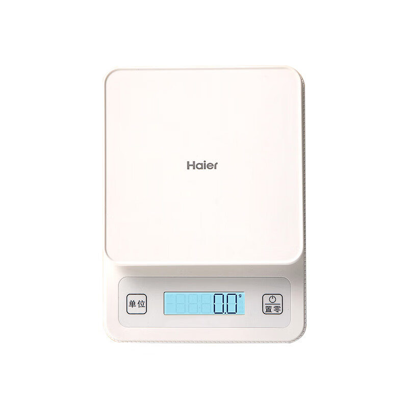 Haier electronic kitchen portable platform scale high-precision household baking tools food supplement 0.1g small weighing USB rechargeable battery model long-lasting battery 0.1g high-precision/one-key peeling/multi-unit switching/battery model