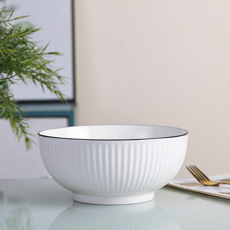 Haoya underglaze color Jingdezhen ceramic tableware instant noodle bowl large soup bowl ramen bowl Moya 8-inch soup bowl 2 pack