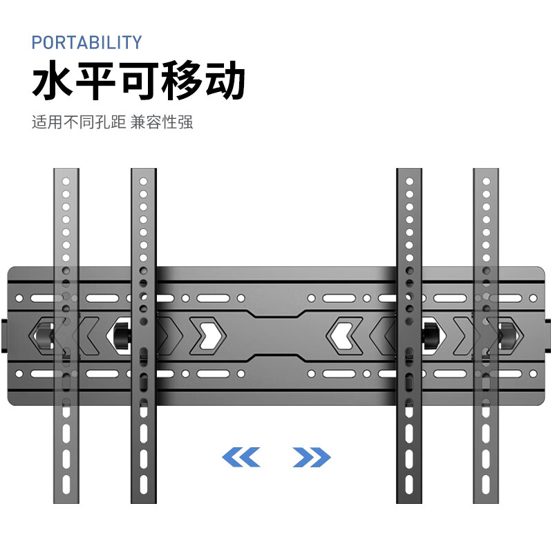 Beishi TV Bracket TV Mount Thickened TV Wall Mount Bracket is suitable for Xiaomi TV Mount 43 50 55 65 70 75 85-inch TV Stand. Suitable for Xiaomi TV 40-75 inches/angle adjustable/stable upgrade