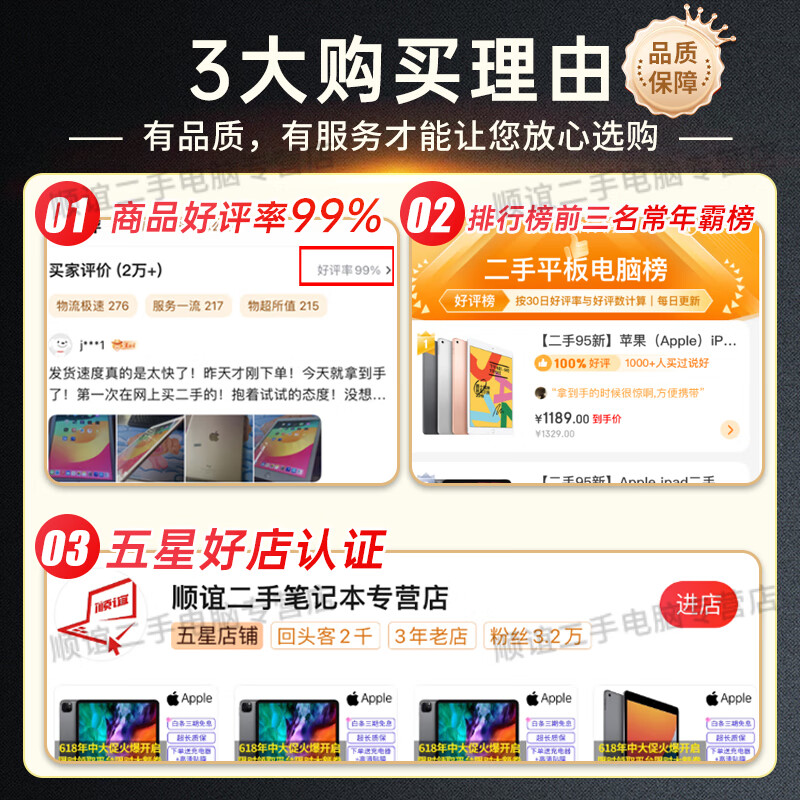 Second-hand 95 new Apple ipad second-hand Apple tablet mini mini 21 Pro second-hand tablet computer ipad 2018 model (9.7 inch) 128G