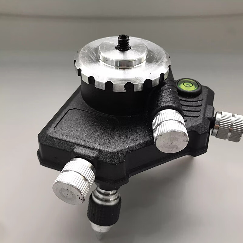 SIVIOOTK infrared level fine-tuning base 360 rotation wall-mounted floor level meter universal bracket accessories metal fine-tuning base 6 mm (1/4) interface