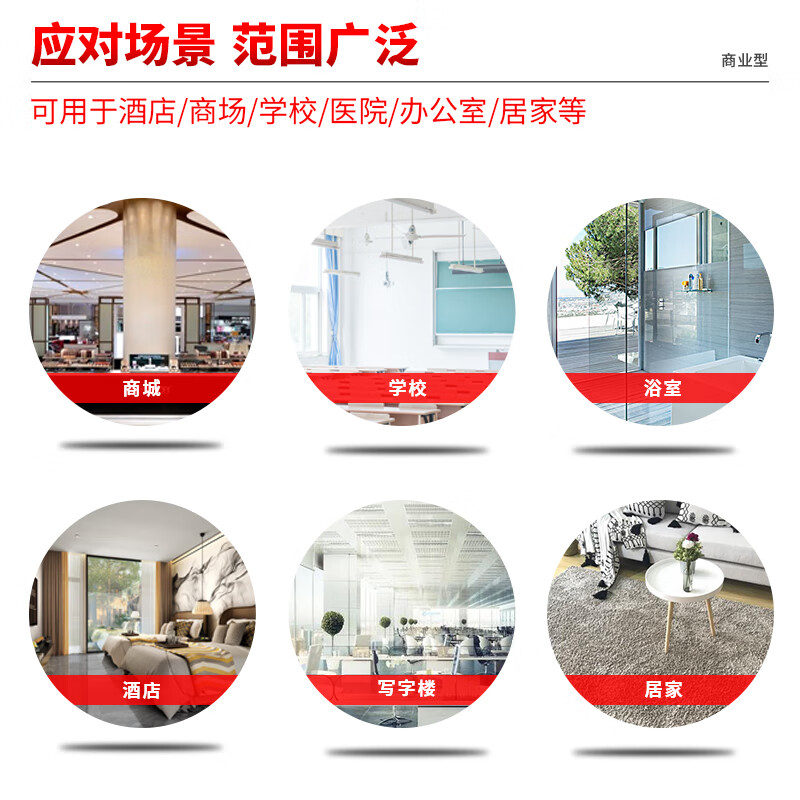 Chaobao Glass Cleaner Car Window Cleaning Hotel Bathroom Mirror Toilet Kitchen Door Window Stubborn Water Stains Powerful Decontamination Liquid DFF022 4 Bottles (One Box)