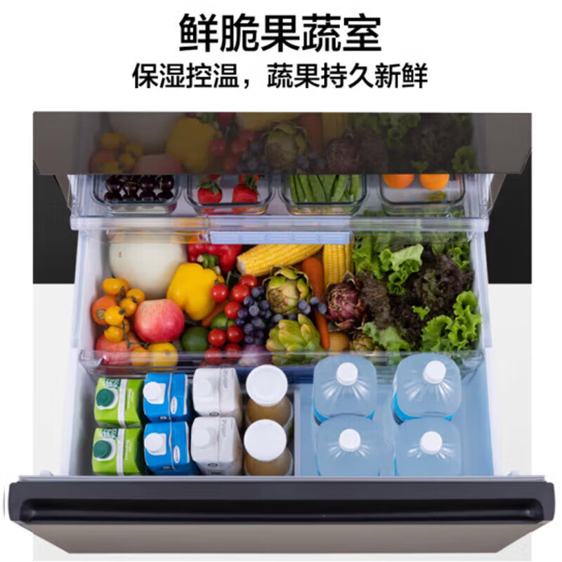 Panasonic (Panasonic) Japan original imported 588 liter French multi-door refrigerator household six-door smart Nanoyi sterilization automatic ice making -3 micro-frozen freshness NR-F601HX-X5 NR-F601HX-X5 agate black 588L