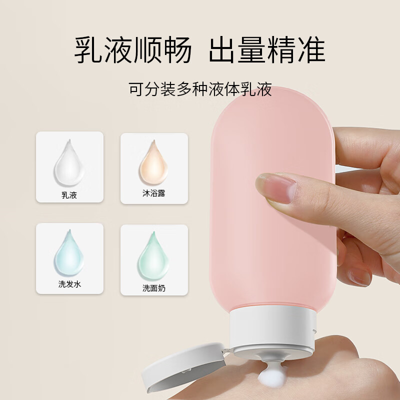 Beauty Skin Tube Bottle Bag 3 Pack Portable Travel Facial Cleanser Cosmetic Shampoo Empty Bottle Bright Color MF8279