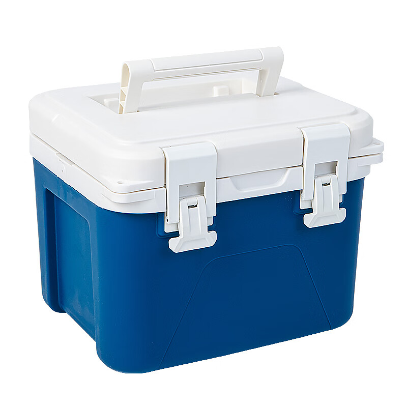 Jiruosen insulated box refrigerated outdoor camping fresh-keeping vehicle-mounted ice bucket commercial stall large-capacity medicine medical cold chain transportation 17L comes with convenient carrying strap + temperature display camping standard