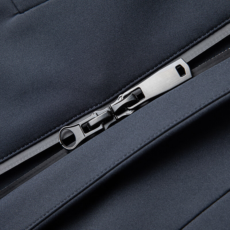 Luo Meng goose down + multi-wear hooded down jacket men's autumn and winter new style removable liner thickened warm jacket navy blue L (175) (recommended 120-140 pounds)