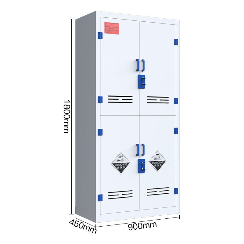 Longzhitai anti-corrosion cabinet pp acid-base cabinet chemical cabinet strong acid-base item cabinet laboratory reagent cabinet PP medicine cabinet upper door and lower door