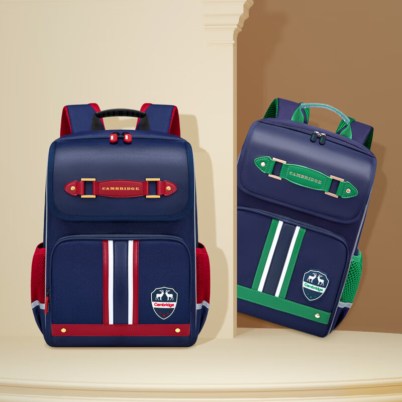 The Ninth Castle schoolbag primary school boy spine protection children's schoolbag 1-3-6 grade British style girls' burden-reducing backpack