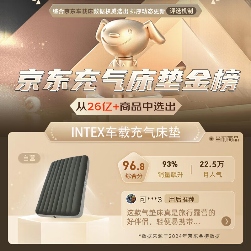 INTEX 64106 air mattress camping air bed outdoor car moisture-proof mat tent mat home companion mattress