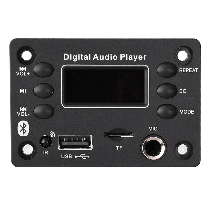 Ouhuayuan mp3 decoding board Bluetooth module car audio motherboard with radio and microphone socket power amplifier board 2*25W