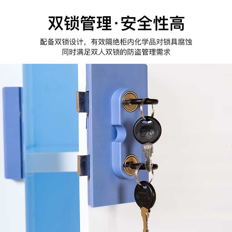 Longzhitai anti-corrosion cabinet pp acid-base cabinet chemical cabinet strong acid-base item cabinet laboratory reagent cabinet PP medicine cabinet upper door and lower door