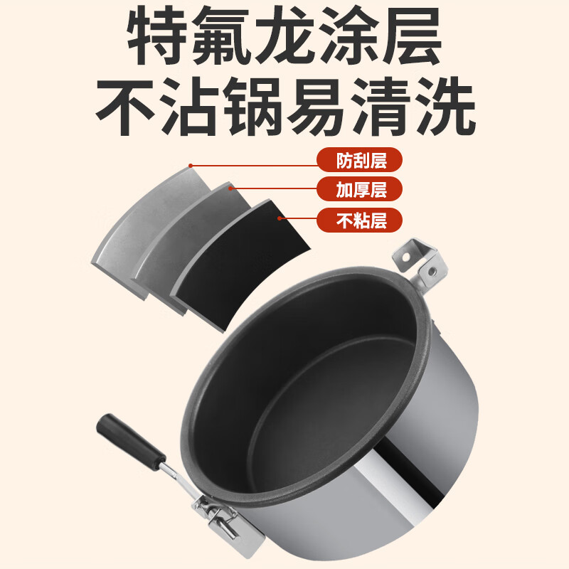 Hongyi Western Kitchen popcorn machine commercial new stall Internet celebrity small electric popcorn puffing machine stainless steel corn popcorn machine fully automatic spherical popcorn machine popcorn machine cart/with wheels