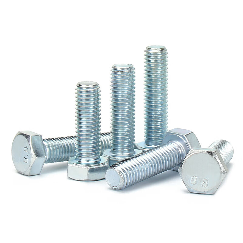 Jinchao grade 8.8 galvanized external hexagonal screws extended high-strength bolts MM4M5M6M8M10M12M16M20-M30 M8*30 (20 pcs)