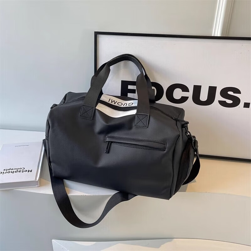 Travel bag for men, large-capacity fitness bag, dry and wet separation, business trip luggage bag, short-distance travel, independent shoe compartment, white, JD warehouse delivery, next day delivery, 17L, dry and wet separation + independent shoe compartment