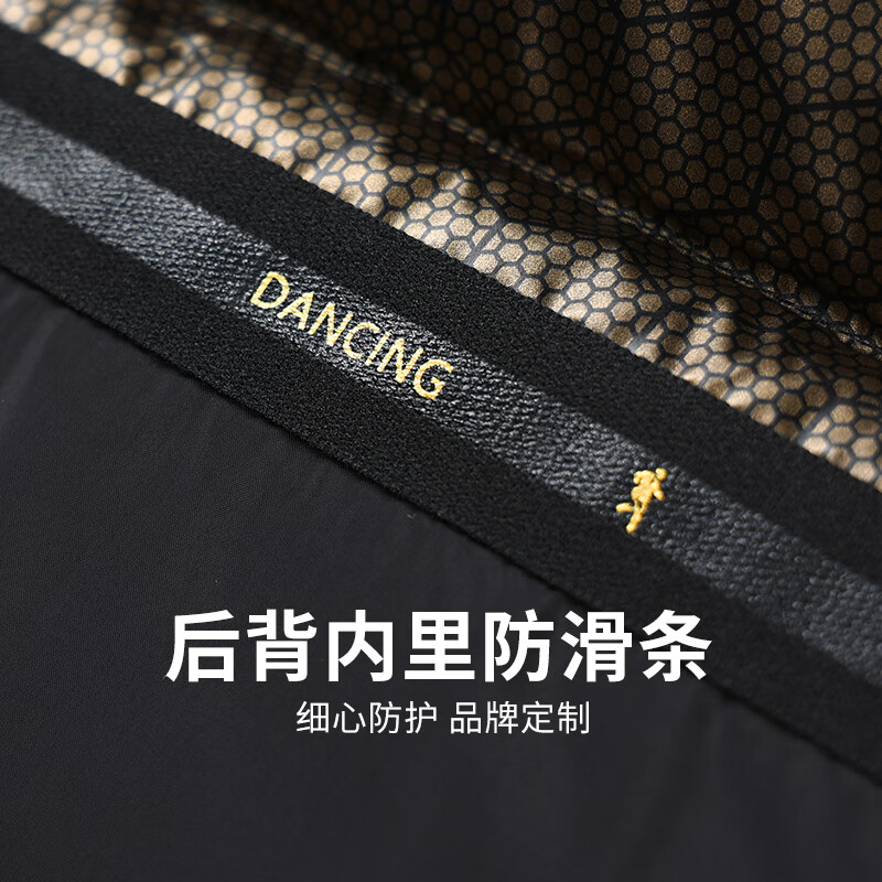 Dances with Wolves High Filled Down Jacket Stand Collar Men's 2025 Winter New Temperature Locking Graphene Warm Men's Jacket 7067 Black 001 XL (180) Down Filling Capacity 300G