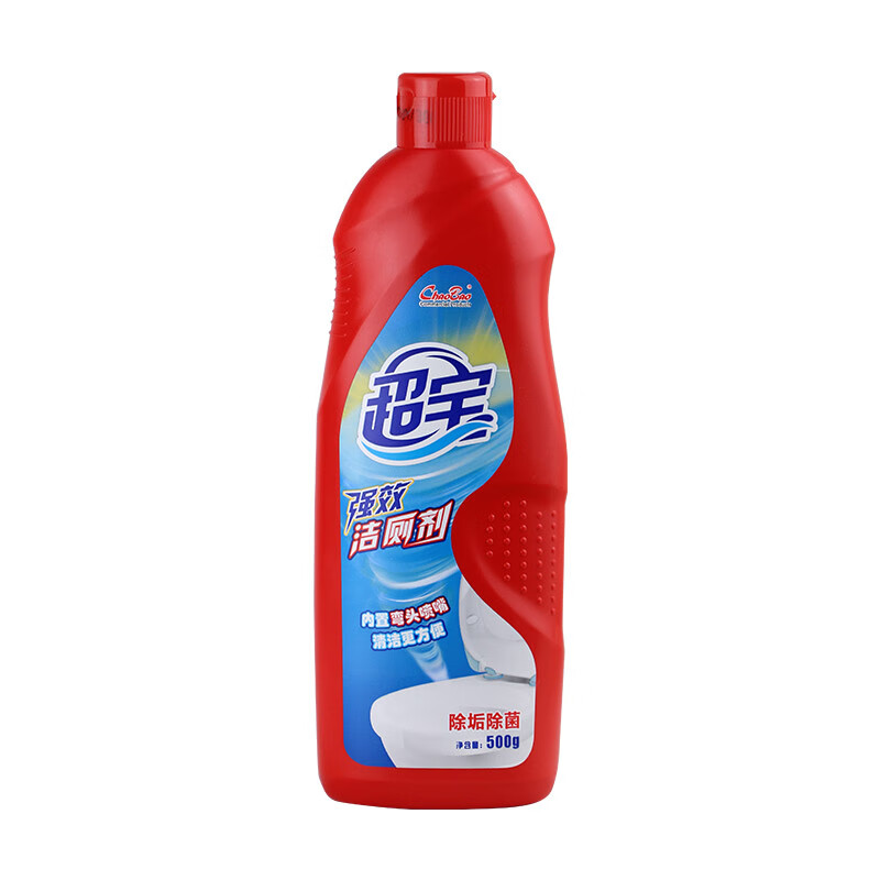 Baiyun Chaobao Clean Powerful Toilet Cleaner Household Small Bottle Antibacterial Bathroom Cleaner Toilet Cleaning Spirit Multi-effect In-One Toilet Deodorant 500g 1 Bottle of Chaobao Cleaner 500ml