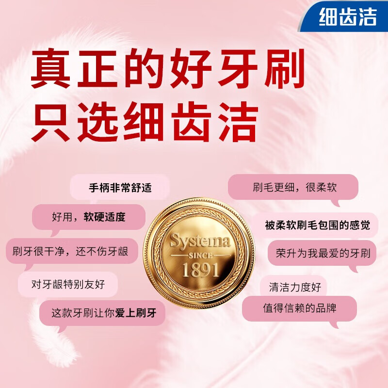 Lion's hottest selling Lion Fine Teeth Cleansing Feather Toothbrush*2