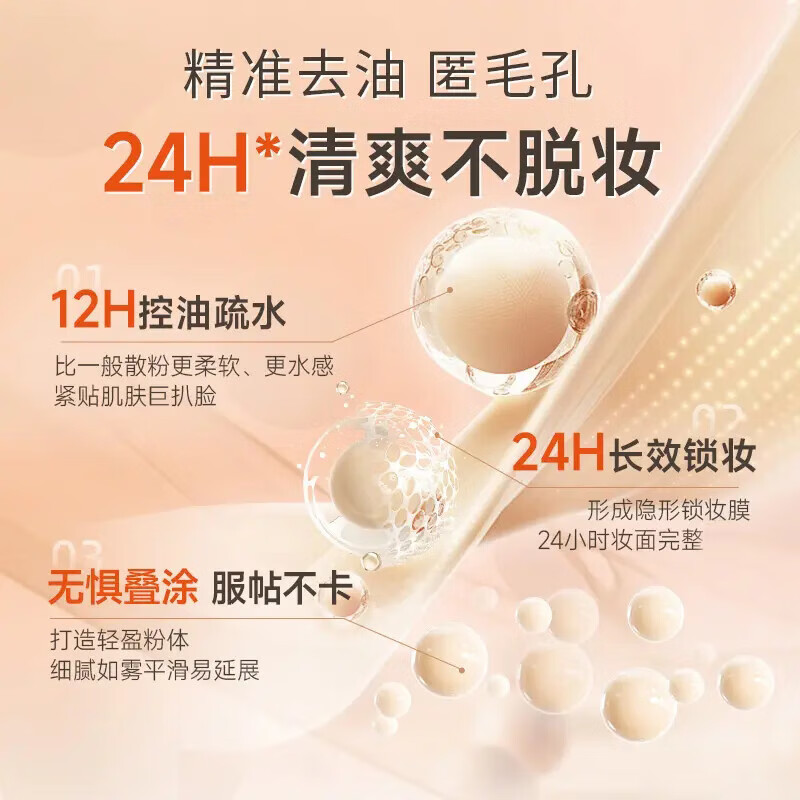 DPDP Air Lasting Liquid Foundation Loose Powder Combo Concealer Long-lasting Moisturizing Brightening Moisturizing Warm Skin Color + Clear White