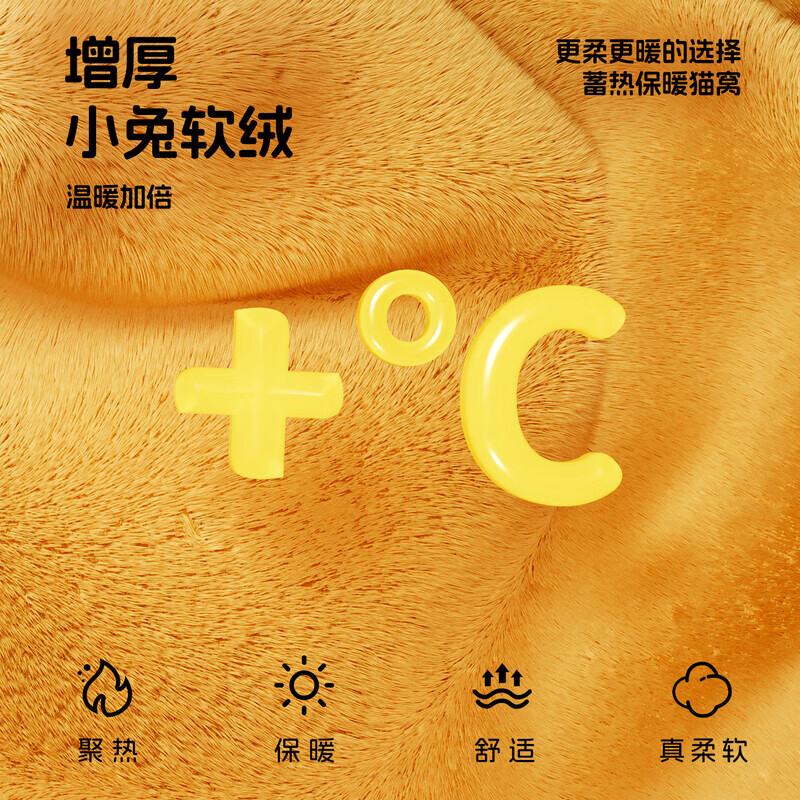 Beichuzhong Cat House Warm Winter Closed Cat House Thickened Removable and Washable Small and Medium Dog Kennel Winter Special for All Seasons S-Small Suitable for pets under 5 pounds Soft and comfortable Windproof and Warm