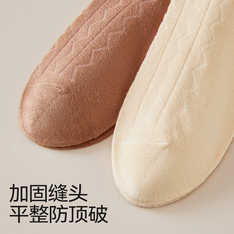 Catman women's socks for women 100% cotton 10A antibacterial autumn and winter bear embroidered mid-calf socks for women 25 years new 5 pairs