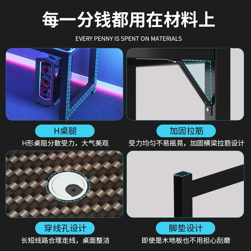 Hesheng Corner Computer Desk Corner Corner Office Writing Study Table Home Bedroom E-Sports Double Desk Writing Table Left and Right Interchangeable - 180*120 Storage Rack 100CM