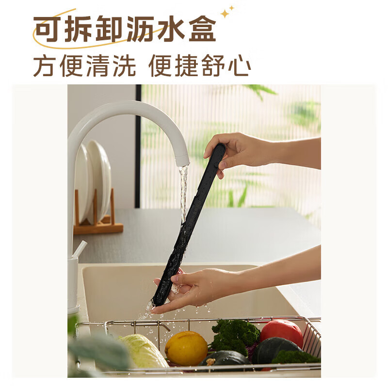 Midea vacuum sealing machine household wet and dry food vacuum machine vacuum compression high suction sealing machine wet and dry use removable drain box KF31