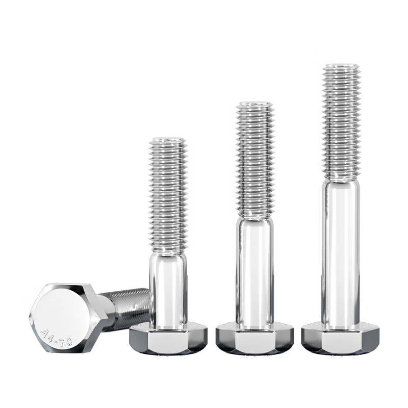 Tianzhuo Hardware thick rod half thread screw 316 stainless steel external hexagonal bolt half thread half buckle screw screw M6M8M10-M30 M6*35 thread length 18-10 pieces