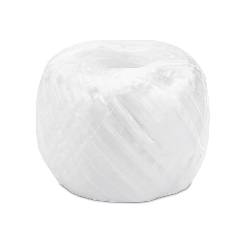 Jiuqiangu Packing Rope, Bundling and Packing Plastic Rope, Nylon Packing Rope, Packing Belt, Warehouse Packing Rope, Grass Ball Rope Thickened, Wear-Resistant and Will Not Hurt Your Hands, White About 110 Meters * 6 Rolls