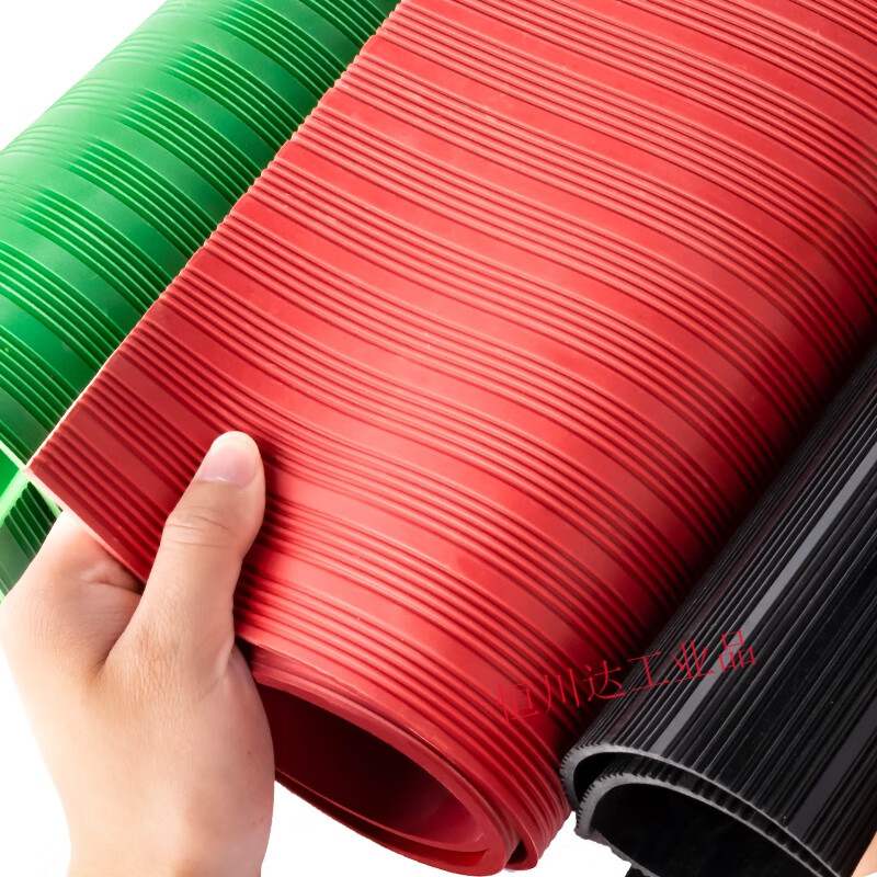 High voltage insulation mat power 10kv distribution room insulation buffer rubber floor mat dustproof thick 5mm10kv full roll 1m*5m*5mm withstand voltage 10kv black