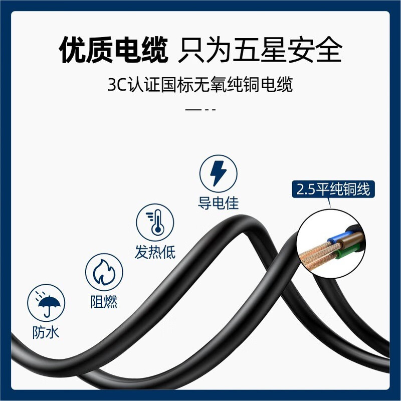 Jingbao Electric Wulingzhiguang EV discharge gun external power plug outdoor camping socket bull socket Wulingzhiguang EV male steak plug discharge gun (5 meters cord + storage bag)