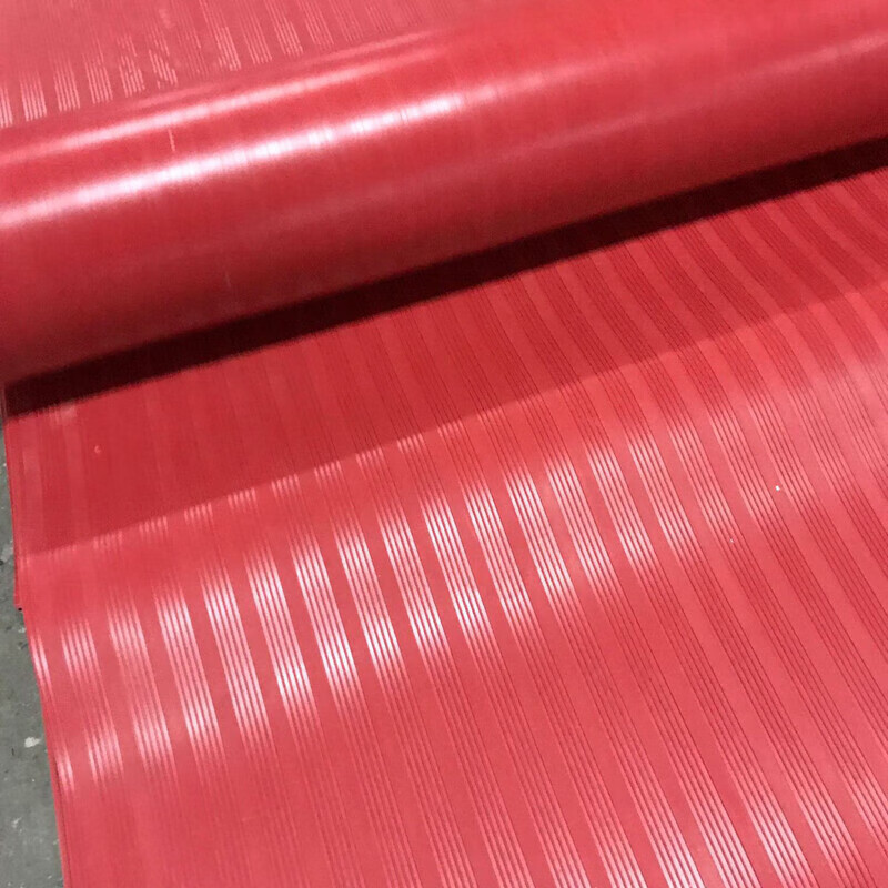 Mo Peng Insulation Blanket High Voltage Insulation Mat Power Distribution Room Insulation Board Rubber Mat 3/5/8/10mm Power Distribution Room 35kv Rubber Carpet Red Stripe 3mm Per Square