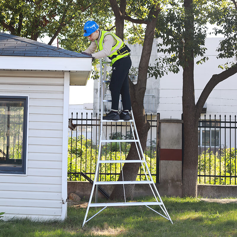 Zhongchuang aluminum alloy ladder orchard ladder three-legged ladder orchard picking ladder garden work ladder garden fruit tree pruning 98003 (three-step ladder height 0.9m)