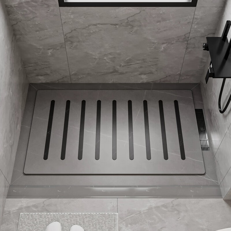 Fantasy Island sunken bathroom slate shower board bathroom foot non-slip stone floor tiles bathroom shower room floor pedal custom shower board 3-piece set including stone base square number 1.2