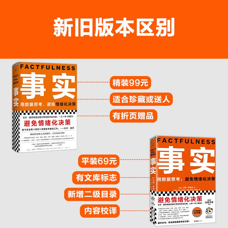 Facts Think with data and avoid emotional decision-making (paperback version highly recommended by Fan Dengluo Zhenyu, a graduation gift from Bill Gates to college students across the United States!) Reading Customer Management Library