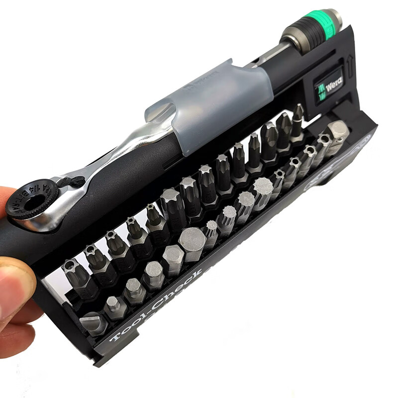 WERA 39 pieces 8001A mini auto repair bicycle set socket ratchet screwdriver wrench 39 pieces TOOLCHECKPLUS