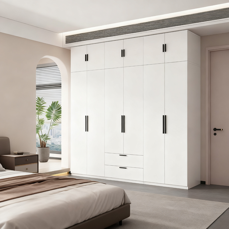 Yingyan steel wardrobe home bedroom storage cabinet with drawer storage cabinet environmentally friendly formaldehyde-free combination children's large wardrobe single-door top cabinet 400 wide included with delivery - thickened and formaldehyde-free