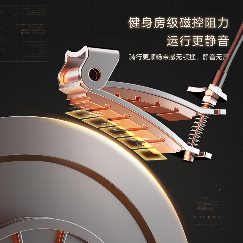 OES dynamic bicycle mini home silent aerobic climbing machine exercise bike weight loss equipment indoor foldable bicycle 6-speed magnetic control adjustment/foldable storage/basic white