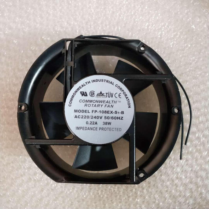 FP-108EX-S1-B/S axial flow fan 220V 0.22A 38W cabinet cooling fan 17CM 17251 Zhengfang 108EX-S1-S 220V oil-containing